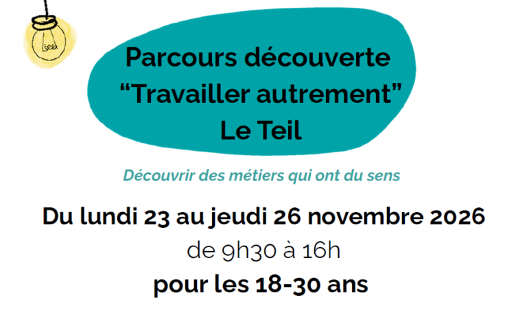 Parcours découverte “Travailler Autrement” Le Teil